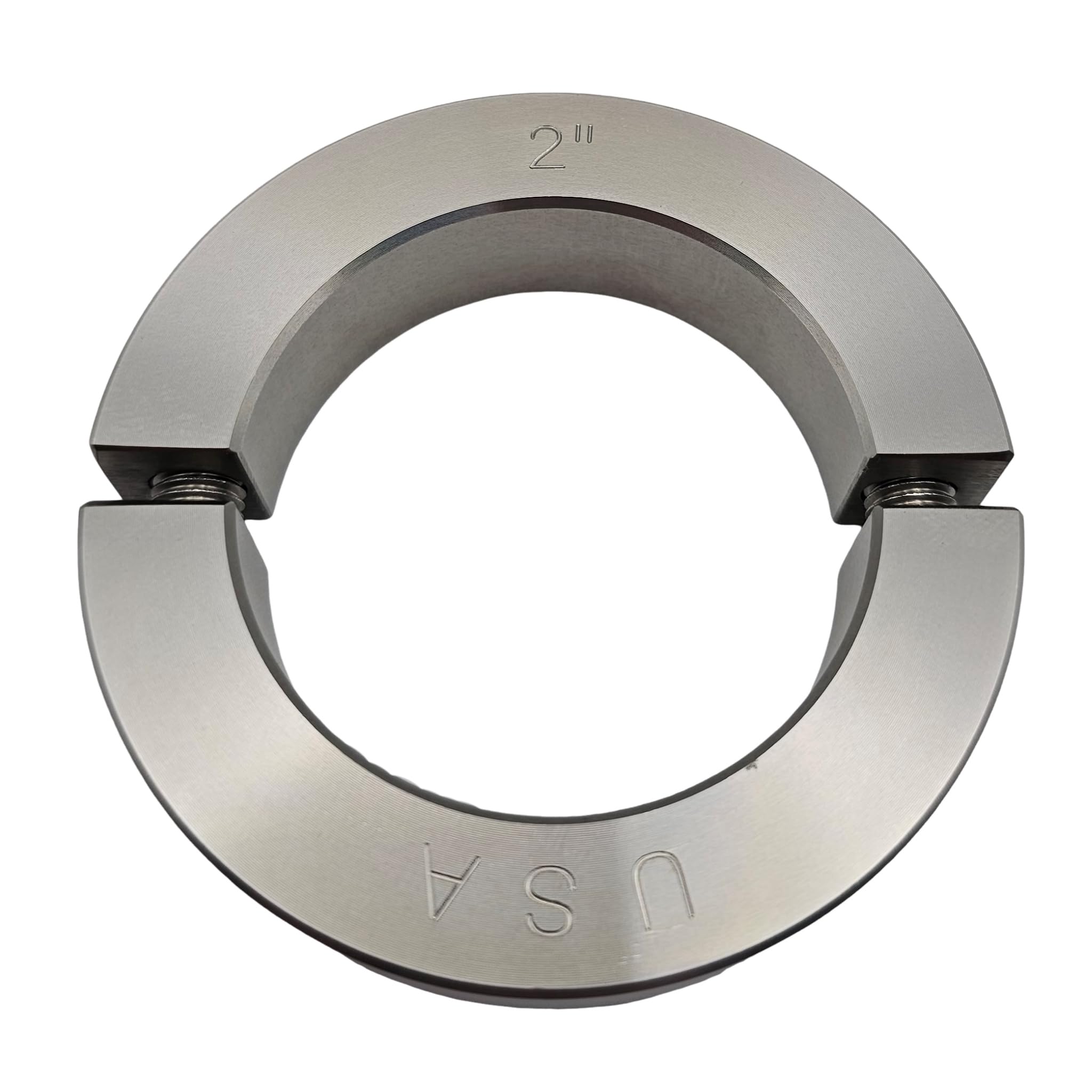 Coastal Shaft Collars - 2.00" Bore Diameter - Clamping Two Piece Shaft Collar - 303 Stainless Steel (1 Pack)