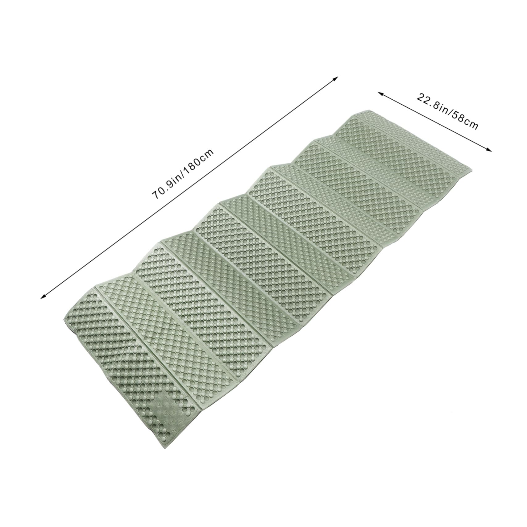 KICHOUSE Thick Pad Camping Blanket Self Inflating Sleeping Pad for One Person Portable Foldable Mat for Garden Park Beach