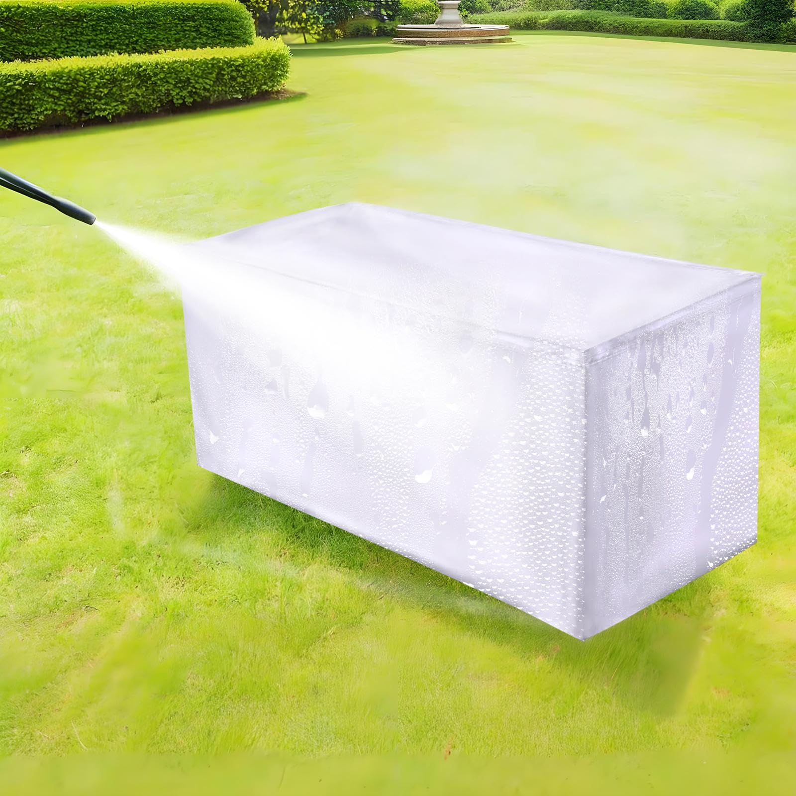 Housse de table jardin rectangulaire pour protéger votre terrasse tout l'hiver