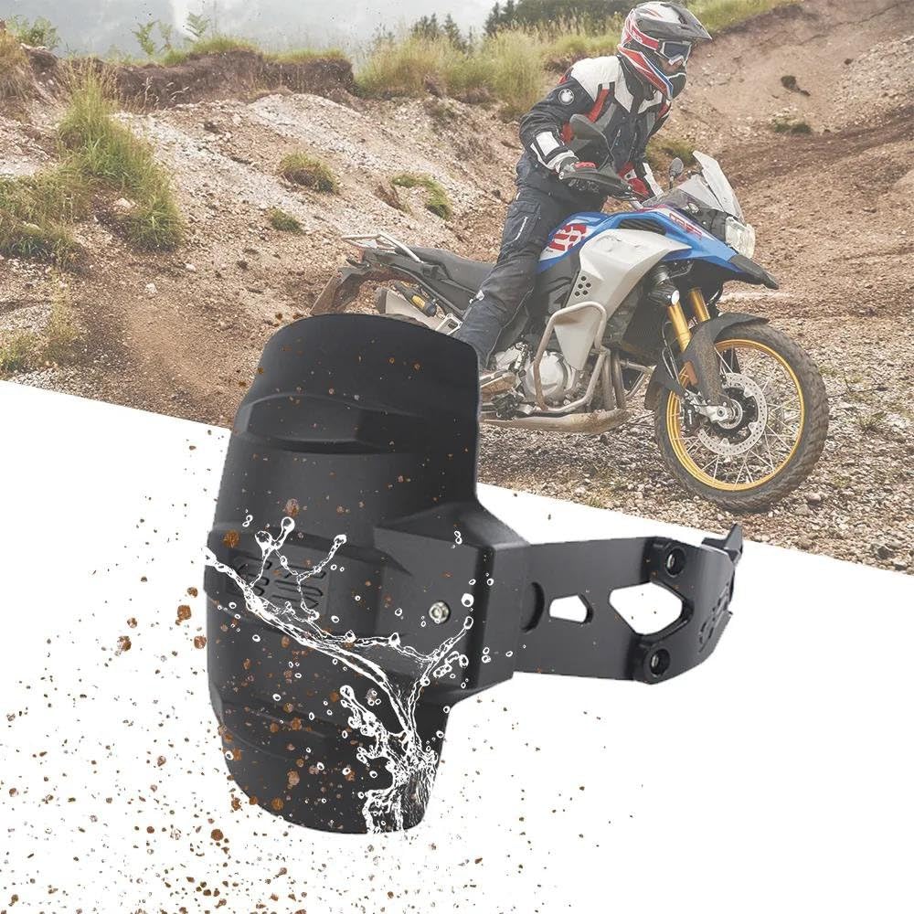 MYVPRO Moto Ruota Hugger Parafango Per BMW F850GS Adventure F750GS F 750 850 GS Adv Parafango Posteriore Paraspruzzi Alluminio Nero One Size