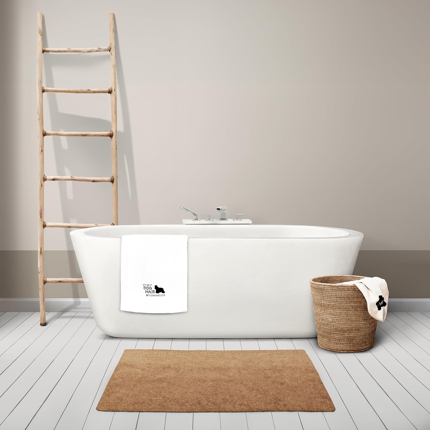 Cocker Spaniel Glitter Absorbent Kitchen Towels And Dishcloths 1624 Inches Set Of 2, Dog Silhouette Hand Towel Dish Towel Tea Towel For Kitchen Bathroom Decor, Lovers Gifts - Image 4