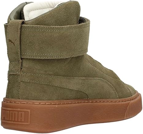 puma platform olive green