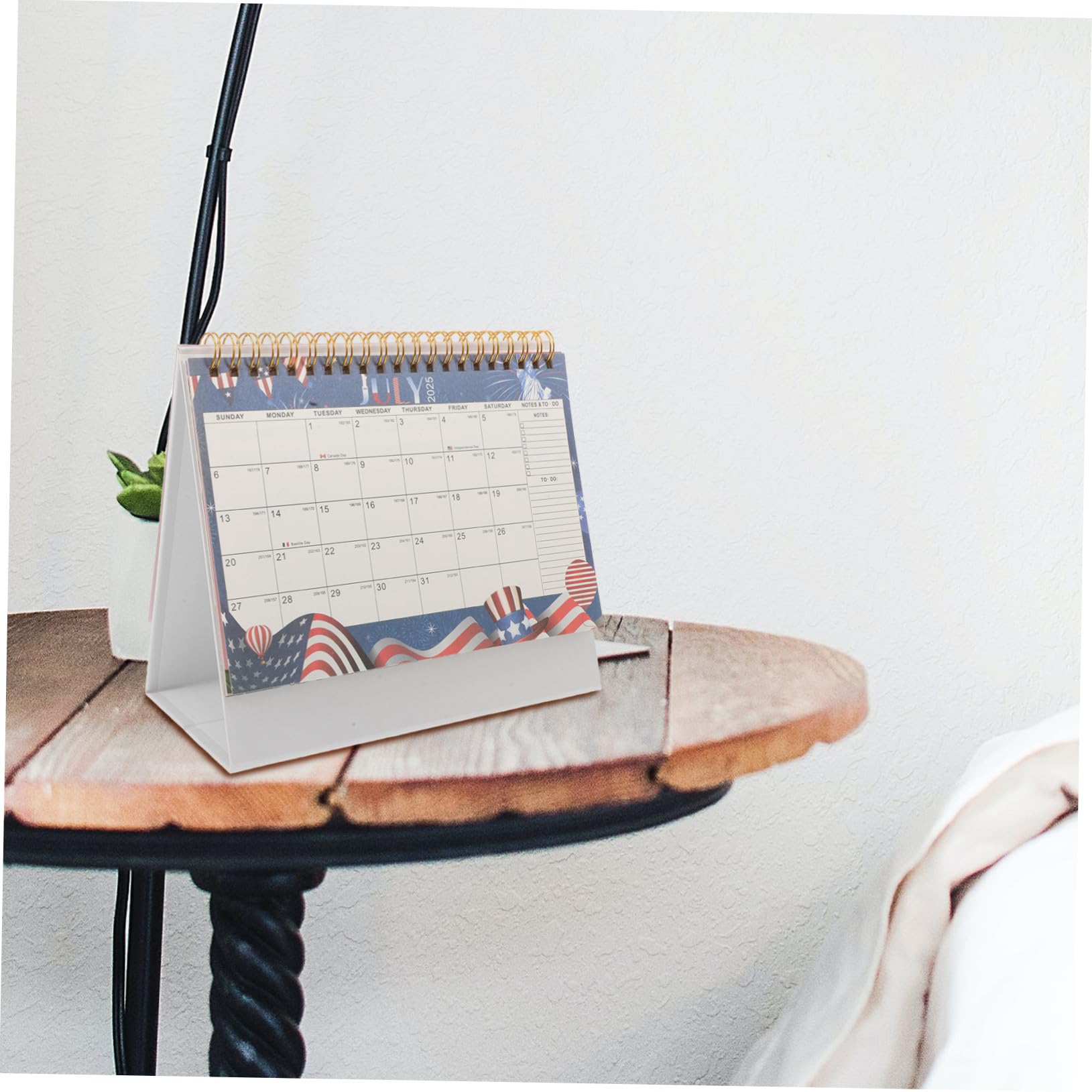 GALPADA Calendario da Scrivania Piccolo con Supporto Planner Mensile Carta Spessa Stile Minimalista per Casa o Ufficio