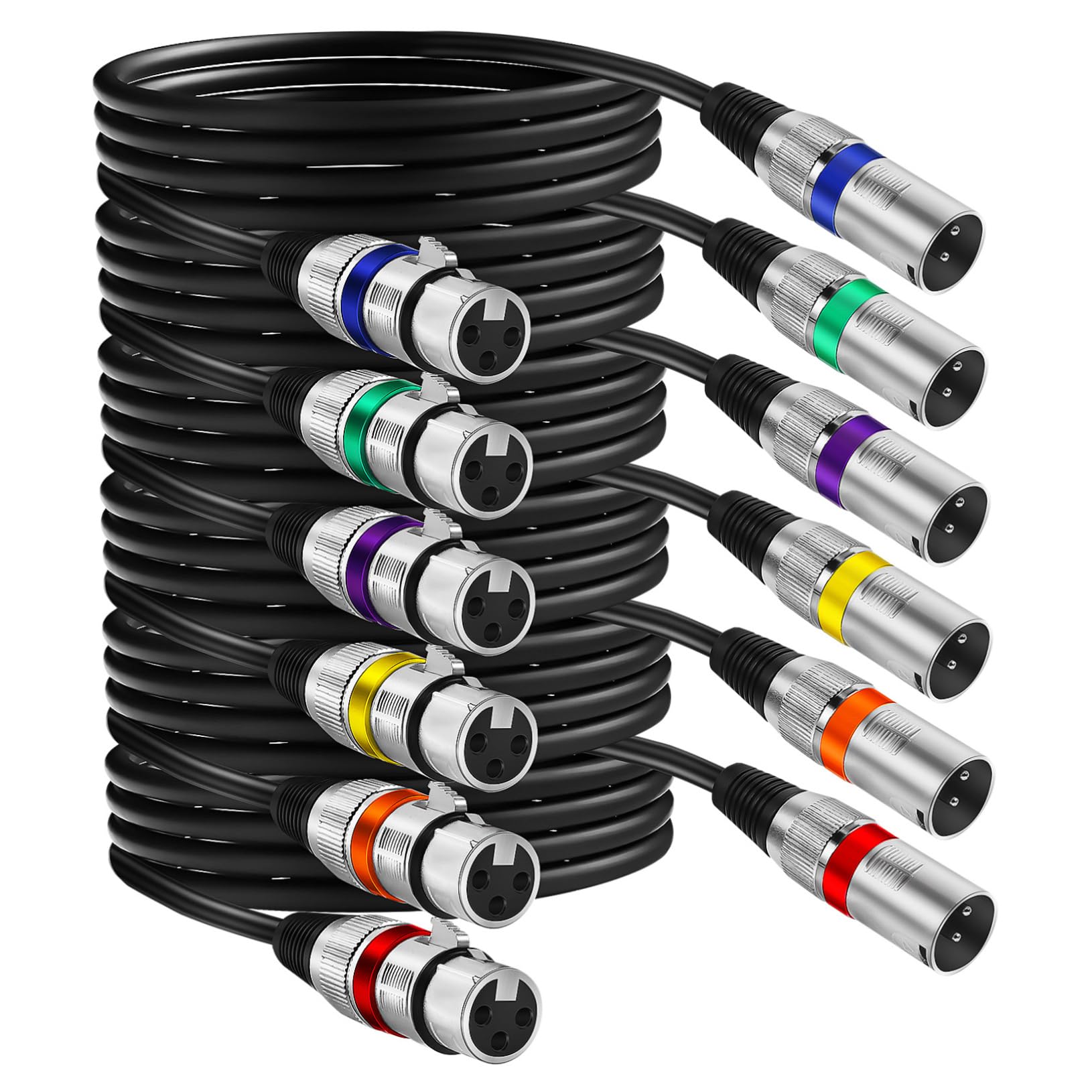 VICASKY Cavo Xlr Bilanciato 6mm a Doppia Schermatura per Microfono
