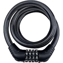 Yozma 4-Digit Combination Bike Lock, Coiling Design
