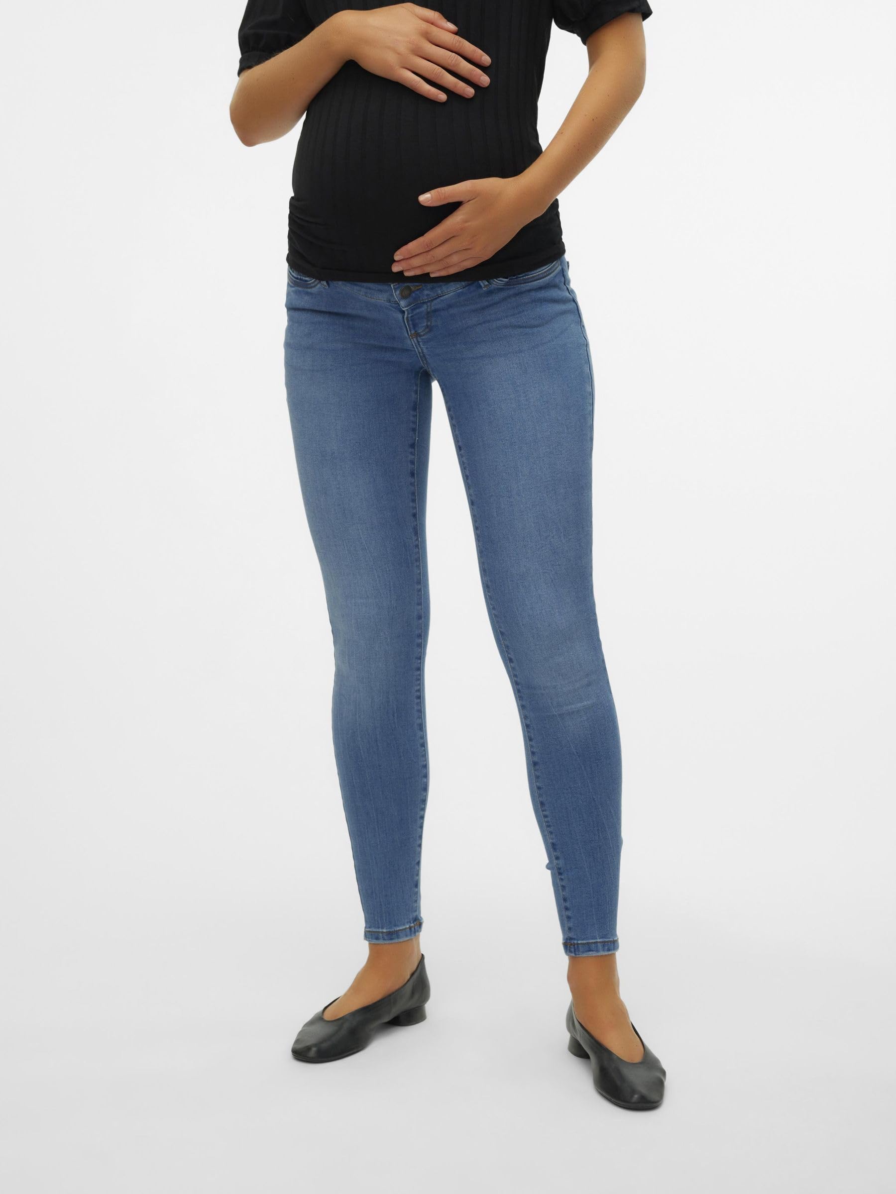 MAMALICIOUS Damen Vmmtanya S Piping Jeans Vi349 Ga Noos