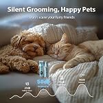 Dog Grooming Kit, Dog Clippers for Grooming for Thick Curly Coats, Professional Pet Hair Shaver Paw Trimmer Cordless Rechargeable Low Noise for Dogs Cats Animals Face Ear