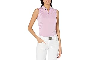 Women's Quarter Zip Heather Sleeveless Golf Polo