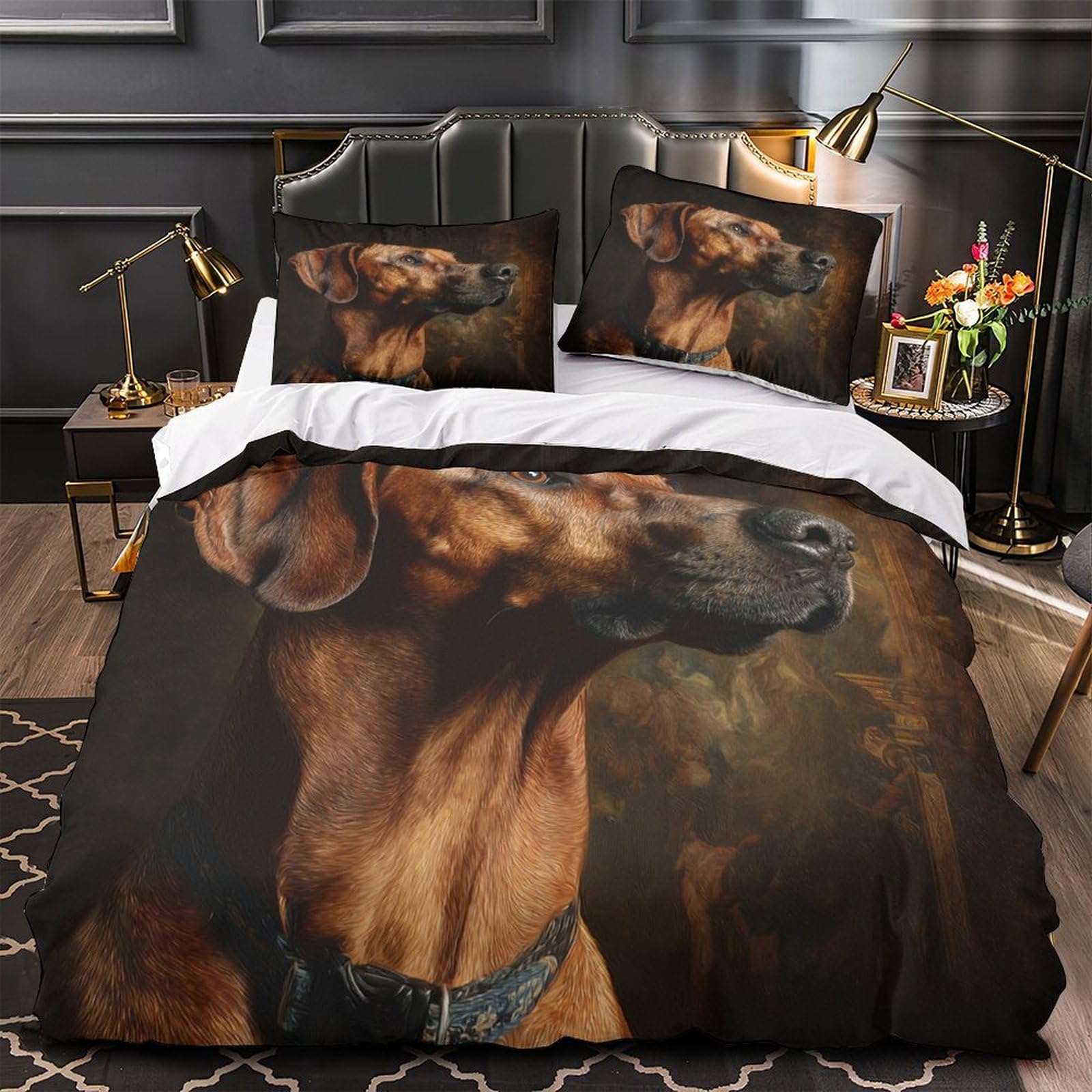 Housse de couette Rottweiler 3D pour transformer votre chambre