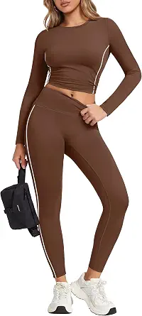 Workout Sets for Women - 2 Piece Fitness Clothing with Pockets