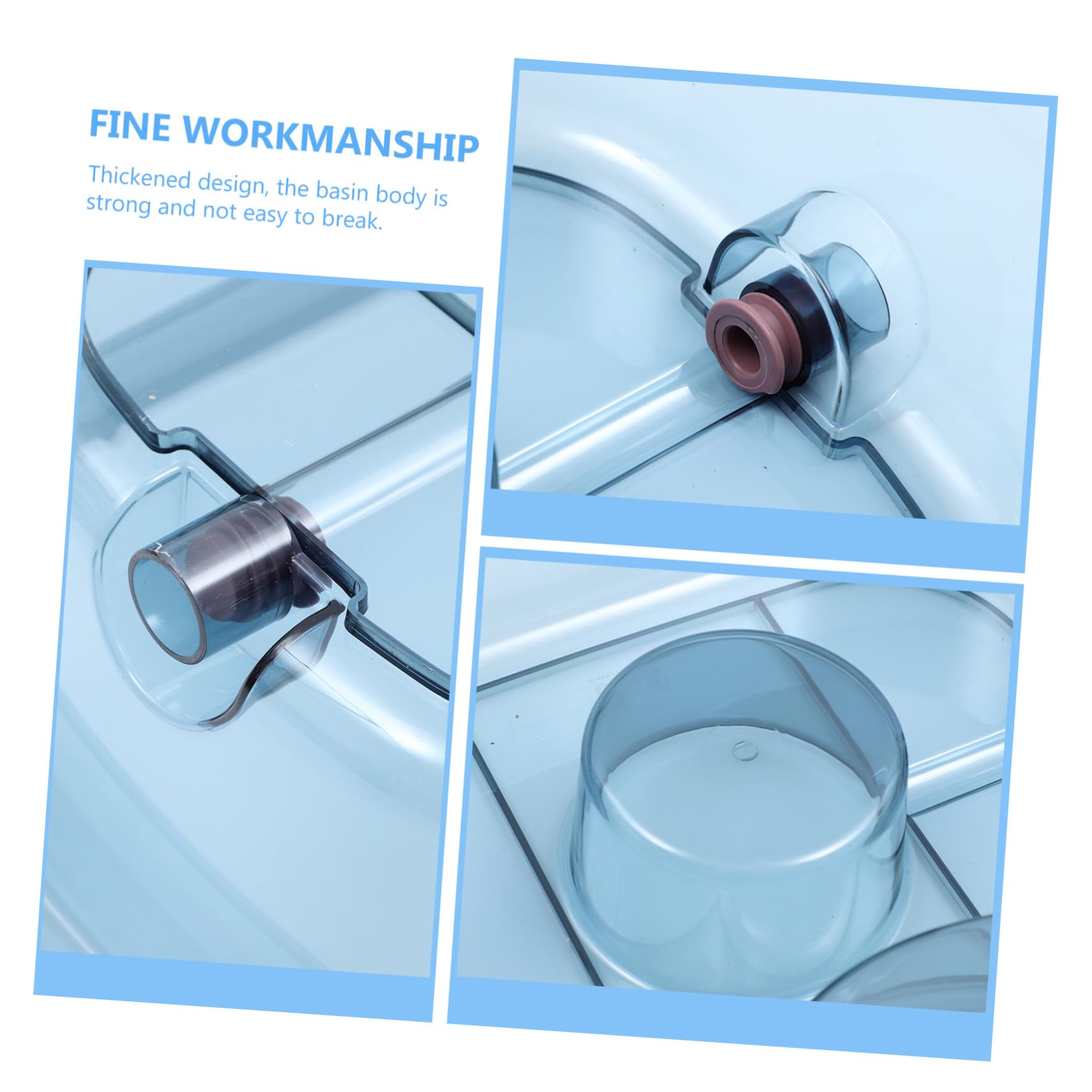 KOMBIUDA Hair Washing Basin Portable Shampoo Tub Insulated Bottom for Warm Water Comfortable Neck and Head Design for Pregnant Women