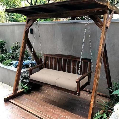 Miniatura 7 de MAGPIE FABRICS Cojín de banco de patio de 42 x 18 pulgadas, antideslizante, resistente al agua, para interiores y exteriores, cojín de asiento