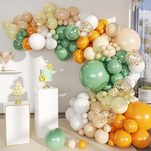 Miniatura 10 de Kit de Arco de Guirnalda de Globos Bohemios, 156 Piezas Globos Rosa Empolvado Marrón Pastel Champán Dorado Blanco Metálicos para Boda Baby Shower