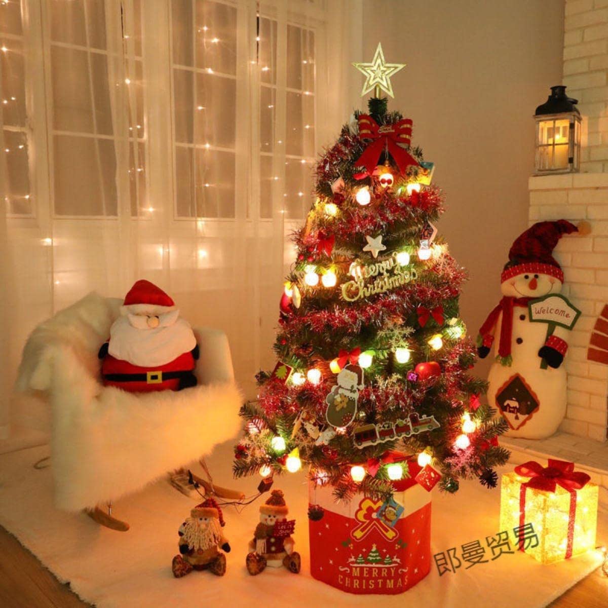 USB/Batteria LED Ghirlanda Luci Stringa di Fata Decorazioni Natalizie per la Casa Vacanze all'aperto Decorazioni per Feste di Nozze Impermeabile-Bianco, 10 m 80 LED, Scatola Batteria