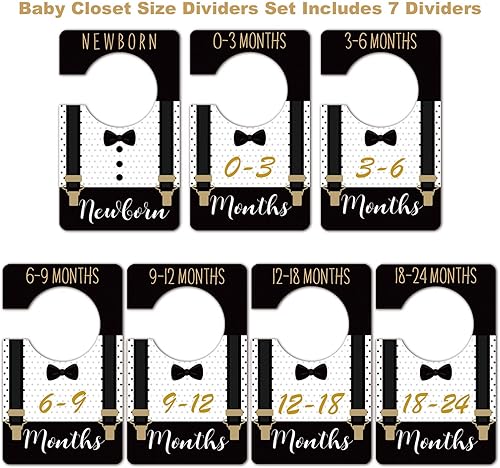 Miniatura 2 de Divisores de tamaño de armario de bebé, organizador de armario de bebé para bebé, colgadores divisores para organizar la ropa con separador por