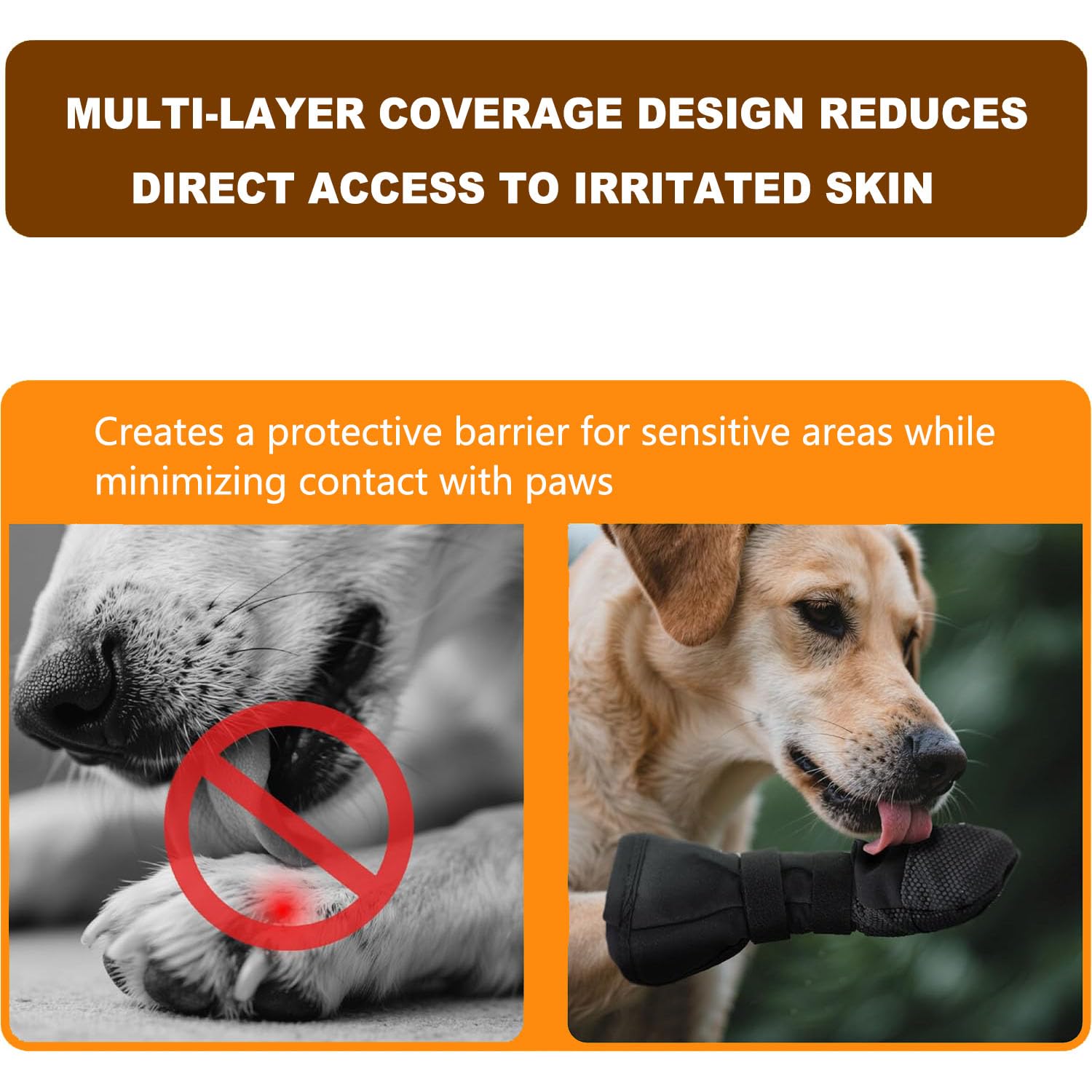 Chaussette Chien, Chaussettes de Protection et Récupération, Pattes Plaie Protection, Botte de Protection pour Chien,Bottes de Protéger pour Chiot Petits Moyens (S)