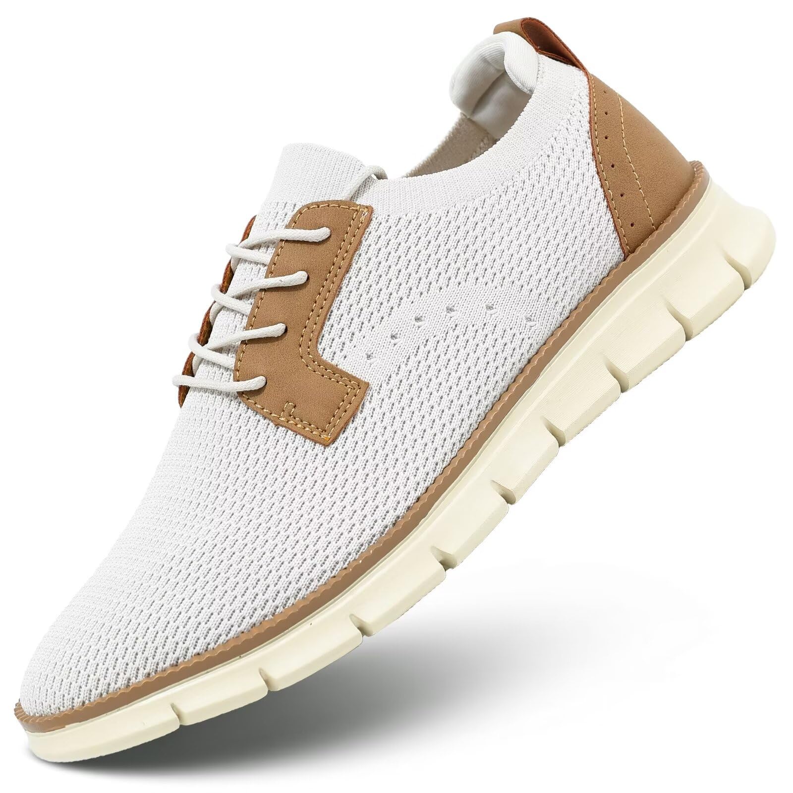 Mens Casual Oxfords Walking Shoes Fashion Mesh Dress Business Sneakers Work Comfortable Lightweight Soft Sole