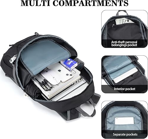 Miniatura 2 de Mochila de senderismo, mochilas de viaje grandes de 35 litros para hombres y mujeres, resistente al agua, ultra ligera, plegable, plegable, mochila