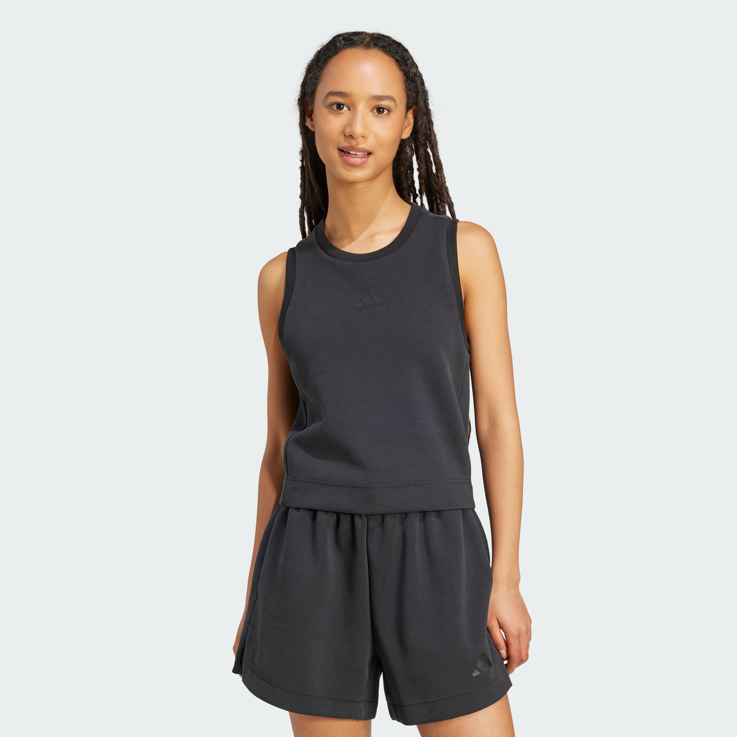adidas Women's Soft LUX Tank, Black, XXS