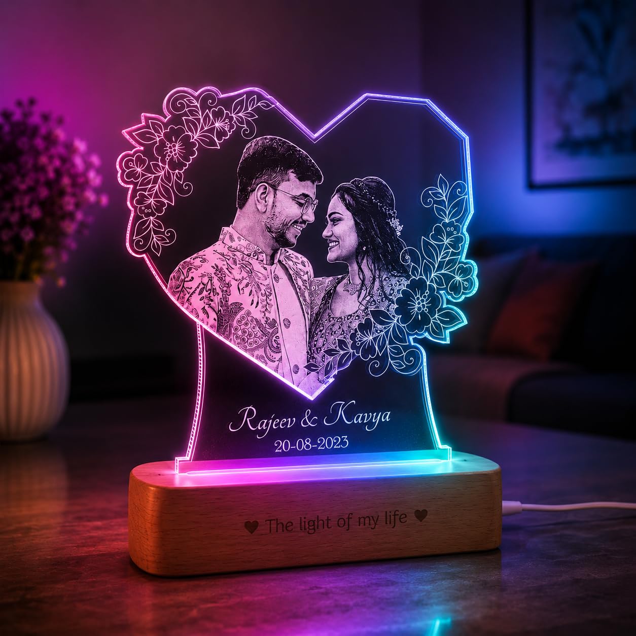 Personalized Photo Lamp - Romantic Gift for Wife -13 Personalized Photo Lamp - Romantic Gift for Wife -13