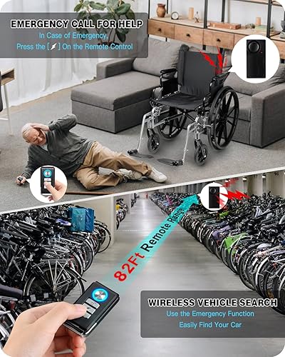 Miniatura 4 de WSDCAM Alarma de motocicleta de 110 db con control remoto inalámbrico vibración antirrobo alarmas de seguridad para bicicletasmotocicletasvehículos,