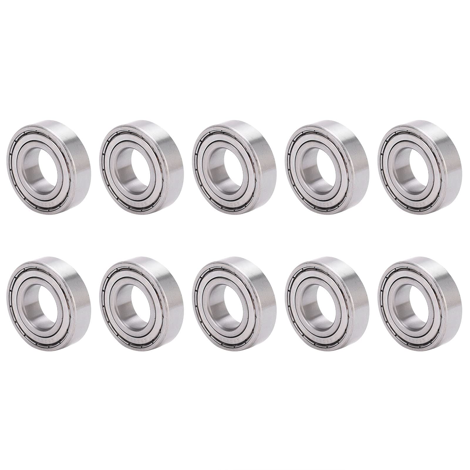 10 Miniatur-Kugellager aus Edelstahl S6205ZZ 52 x 25 x 15 mm, doppelt abgedichtete Hochgeschwindigkeitslager mit geringer Reibung für Industriemaschinen und -ausrüstungen