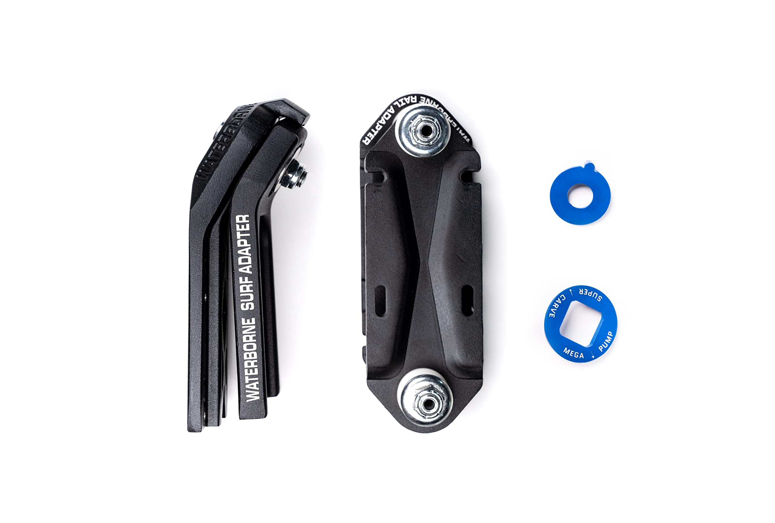 WATERBORNE SKATEBOARDS Fin System - Surf and Rail Adapter High Performance Pack - Surfskate Trucks Fit Any Skateboard - Adjust Patented Fins for 3 Surf Skate Modes - Carving Truck for Surf Skateboard