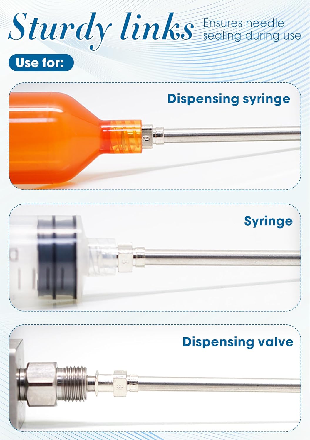 8G Blunt Tip Needle 4" Luer Lock Needles for Dispensing or Refilling Liquids, Glue, Oil, Ink, Stainless Steel, 10 Pack