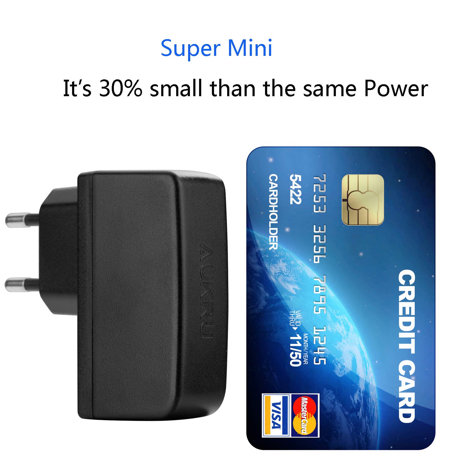 8 en 1 Chargeur USB 5V2A Universel Adaptateur Secteur avec 8 Embouts Connecteur à d'écoupage pour différents appareils -Noir