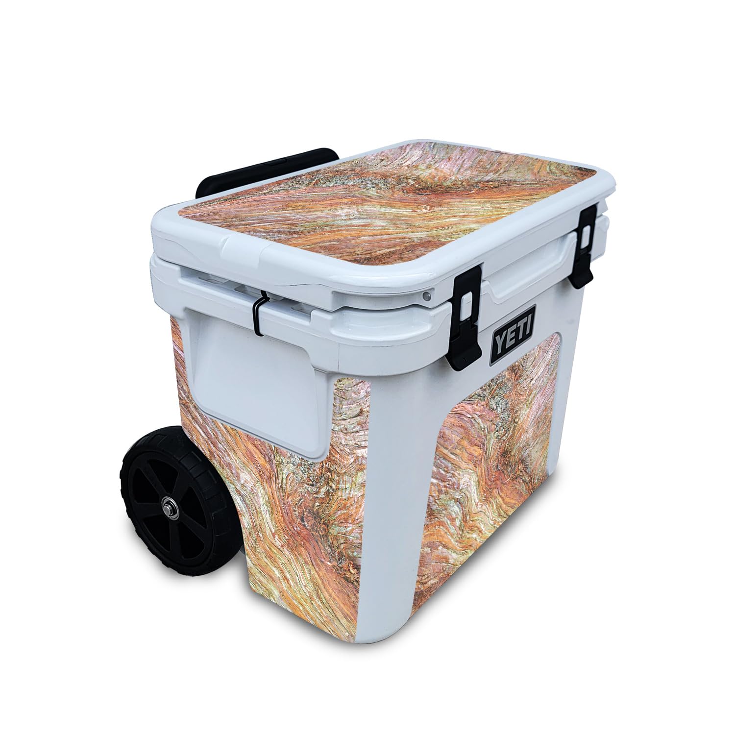 Glossy Glitter Skin Compatible with Yeti Roadie 32 Wheeled Cooler - Woodlands - Premium 3M Vinyl Protective Wrap Decal Cover - Easy to Apply | Crafted in The USA by MightySkins