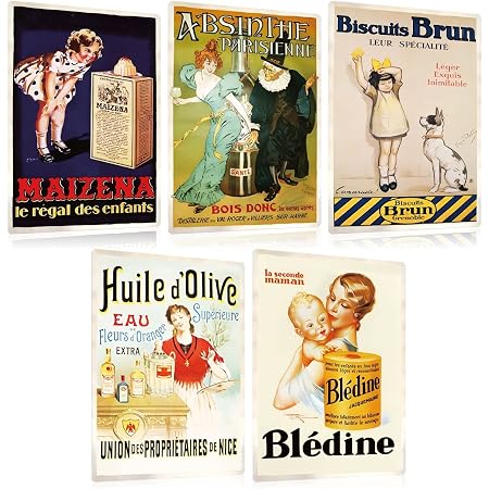 Plaque Métal Décorative "Biscuit Brun" - Style Rétro 15x21cm | Fille Et Chien