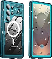 Vista 26 de Funda impermeable para Samsung Galaxy S23 Ultra, IP68 bajo el agua, a prueba de golpes militares de 12 pies, a prueba de polvo, pantalla y protector