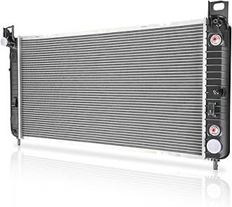34 inch Core Radiator Cooling Assembly Compatible with Silverado Sierra Yukon Tahoe Suburban Escalade Avalanche H2 4.3L 4.8L 5.3L 6.0L 6.2L MPN2423