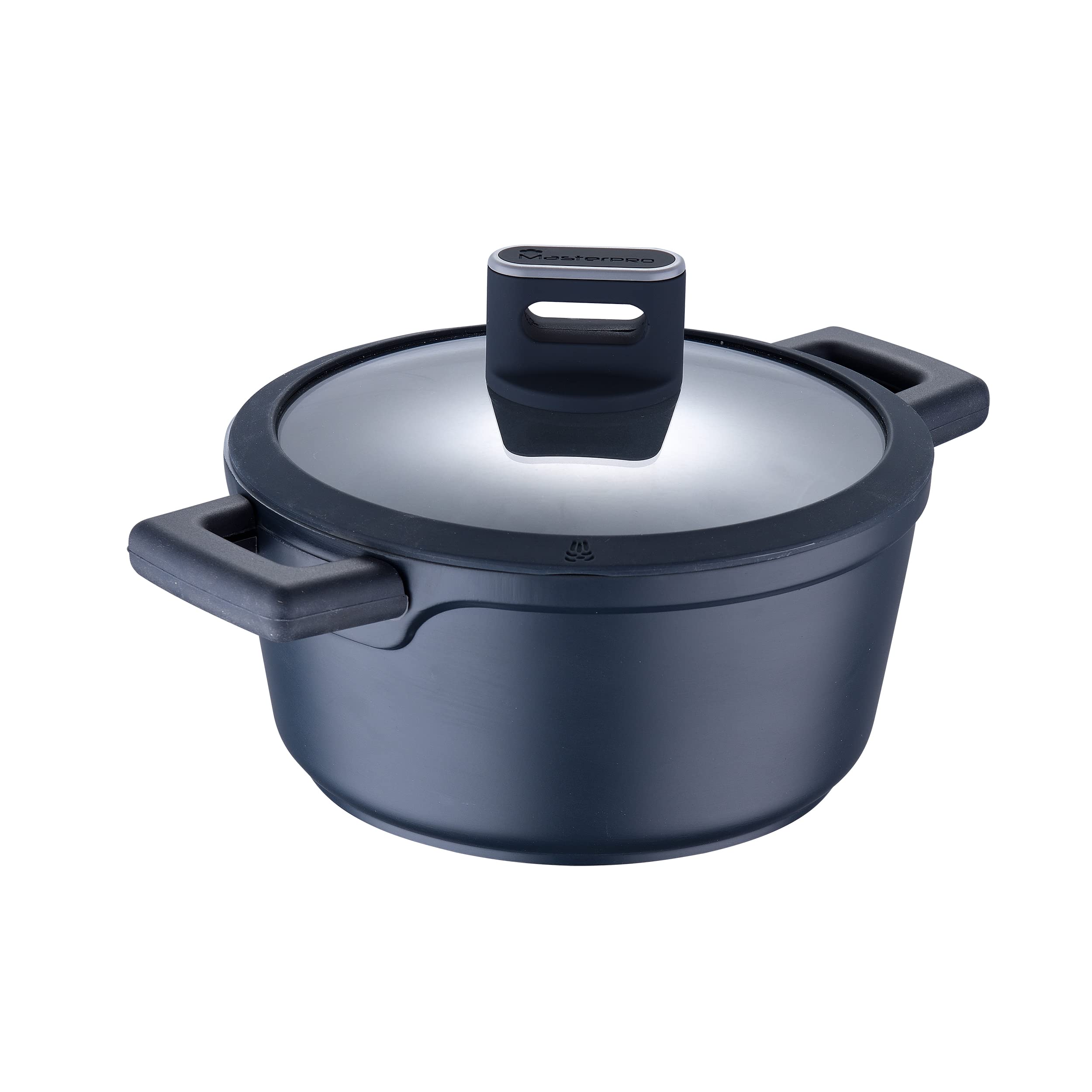 Faitout de cuisine Indigo MasterPRO 20 cm tous feux induction avec poignées Soft Touch