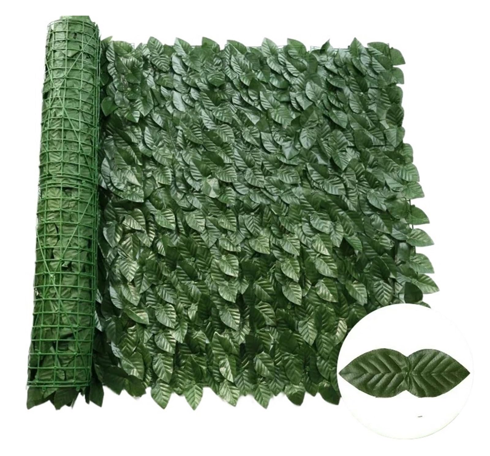 Artificial Leaf Privacy Fence Screen Fake Hedge Panels Balcony Ivy Leaves for Wall Garden Patio Decor(WL-PT-SLL,50X300CM)