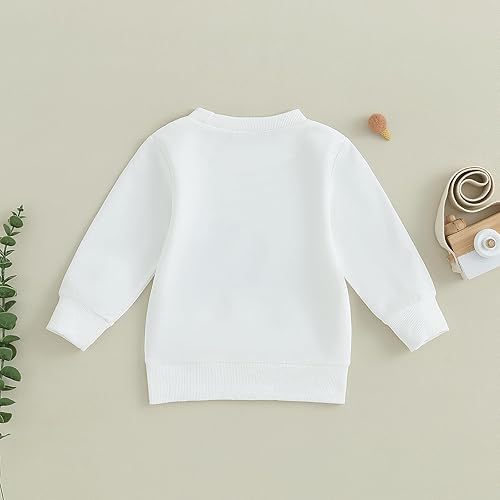 Miniatura 5 de Sudadera de cuello redondo para bebé, niño, niña, sudadera de manga larga, ropa de otoño a juego para hermano y hermana