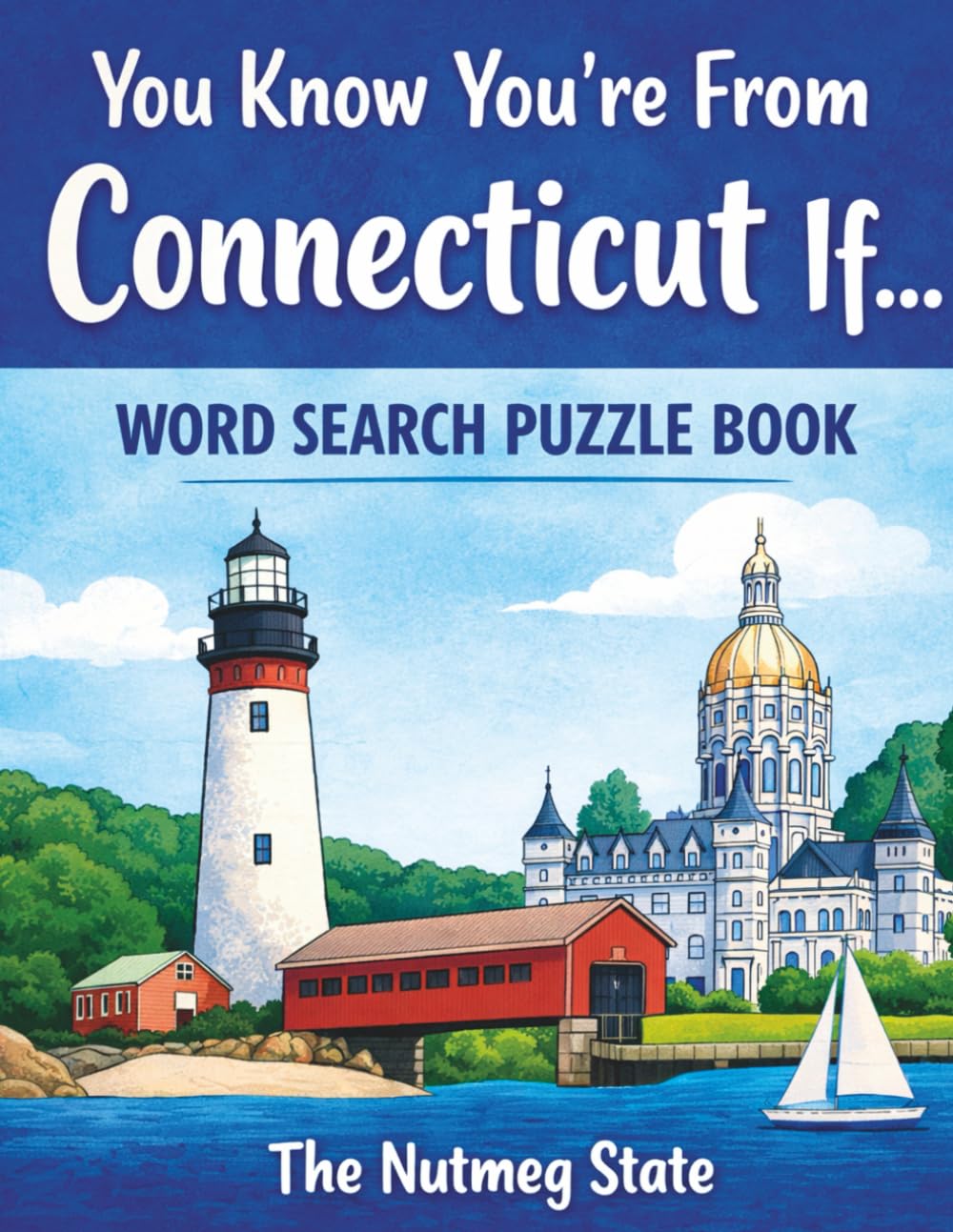 You Know You're From Connecticut If…Fun Connecticut Word Search Puzzle Book: Fun Connecticut Word Search Puzzle Book Featuring Towns Landmarks Food and Nutmeg State Traditions