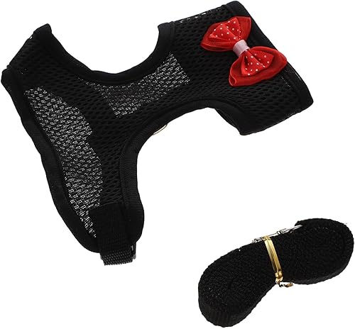 Miniatura 6 de balacoo Arnés de pollo – Cuerda de tracción de pollo, elástico, transpirable, ajustable, arnés para mascotas, lavable, juego de mascotas de Navidad