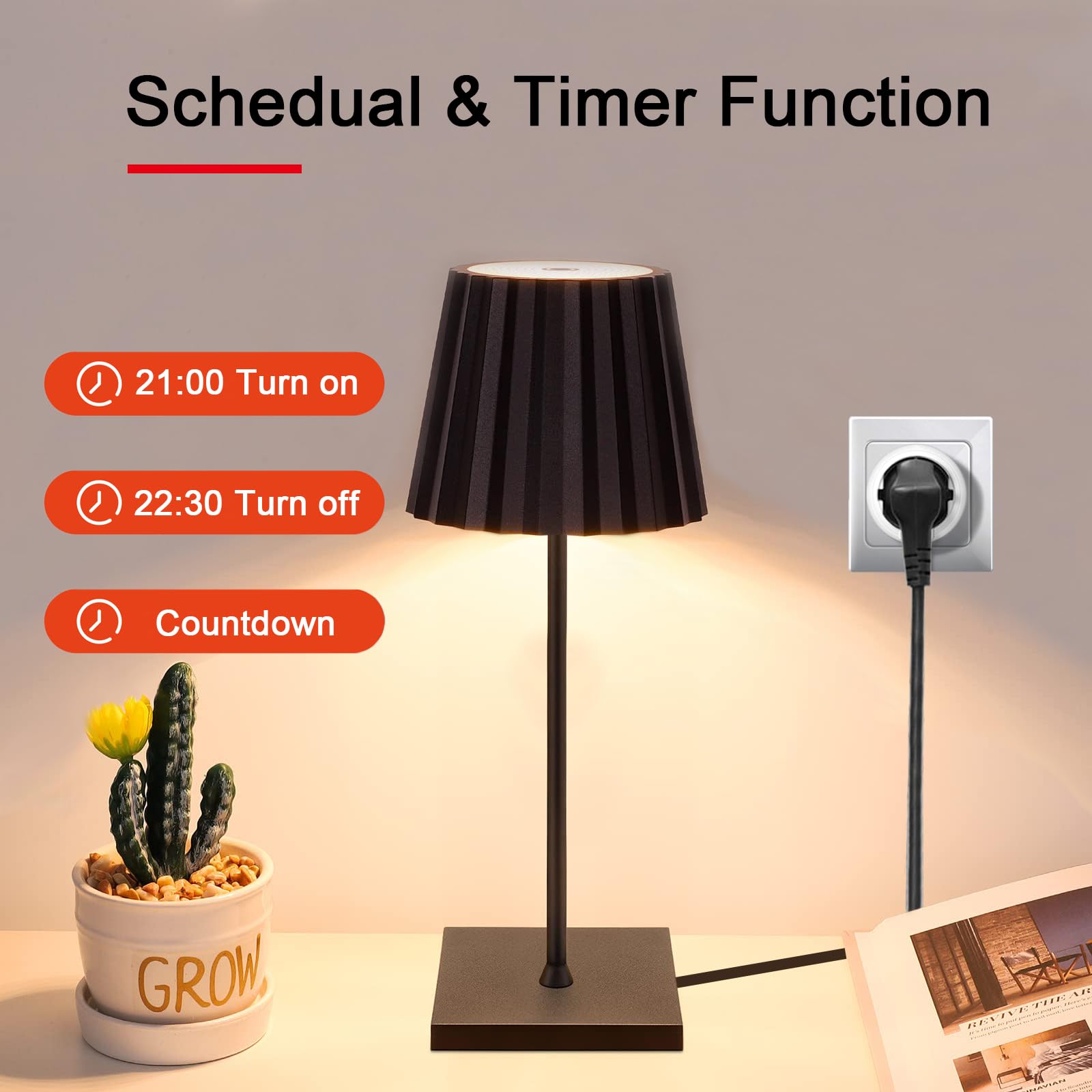 Enchufe Inteligente ZigBee, 16A Alexa Enchufe con monitor de consumo de energía, App Control remoto Smart Plug con temporizador, control por voz compatible con Alexa/Google Home,Hub Requerido