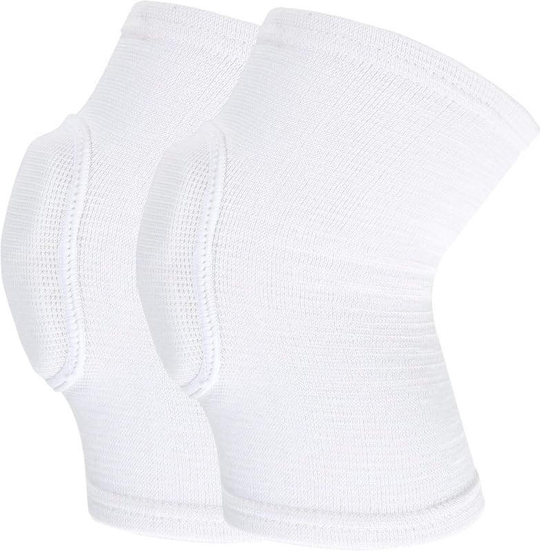 Brace Pads Elbow Protector, 1 Pair Arm Brace Support Fitness Arm Knee Protector, Breathable Anti-Collision Sponge Elbow Protection Pads for Basketball Football Tandem Elbow Pads Volleyball White