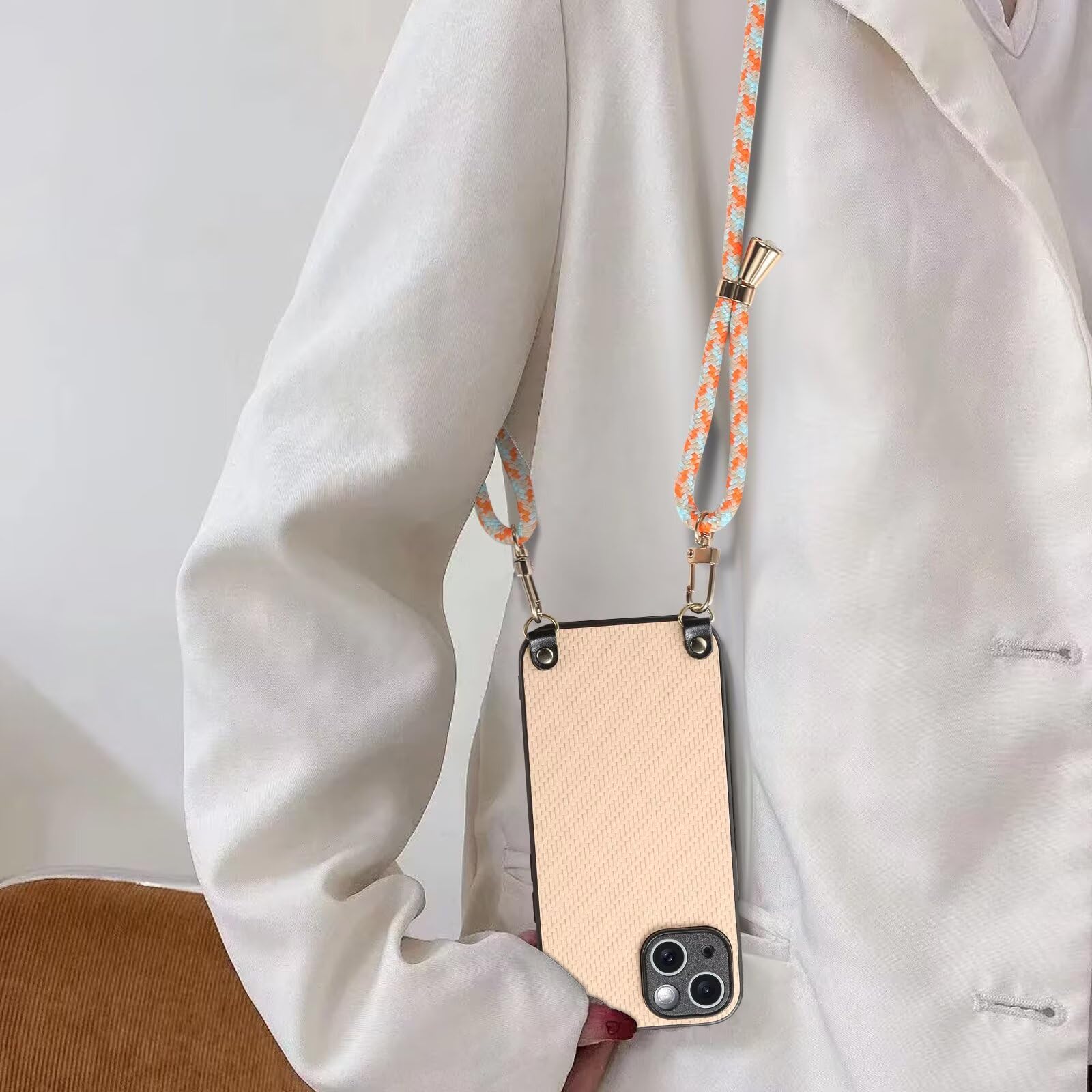 Paekear Custodia per Cellulare con Corda per Oppo A57 4G/Oppo A57S/A77 5G Case, Liquido Sabbie Mobili Bumper TPU Cover con Collana Practical Stylish/Necklace Cordoncino Cordino Tracolla, Rosa & Blu