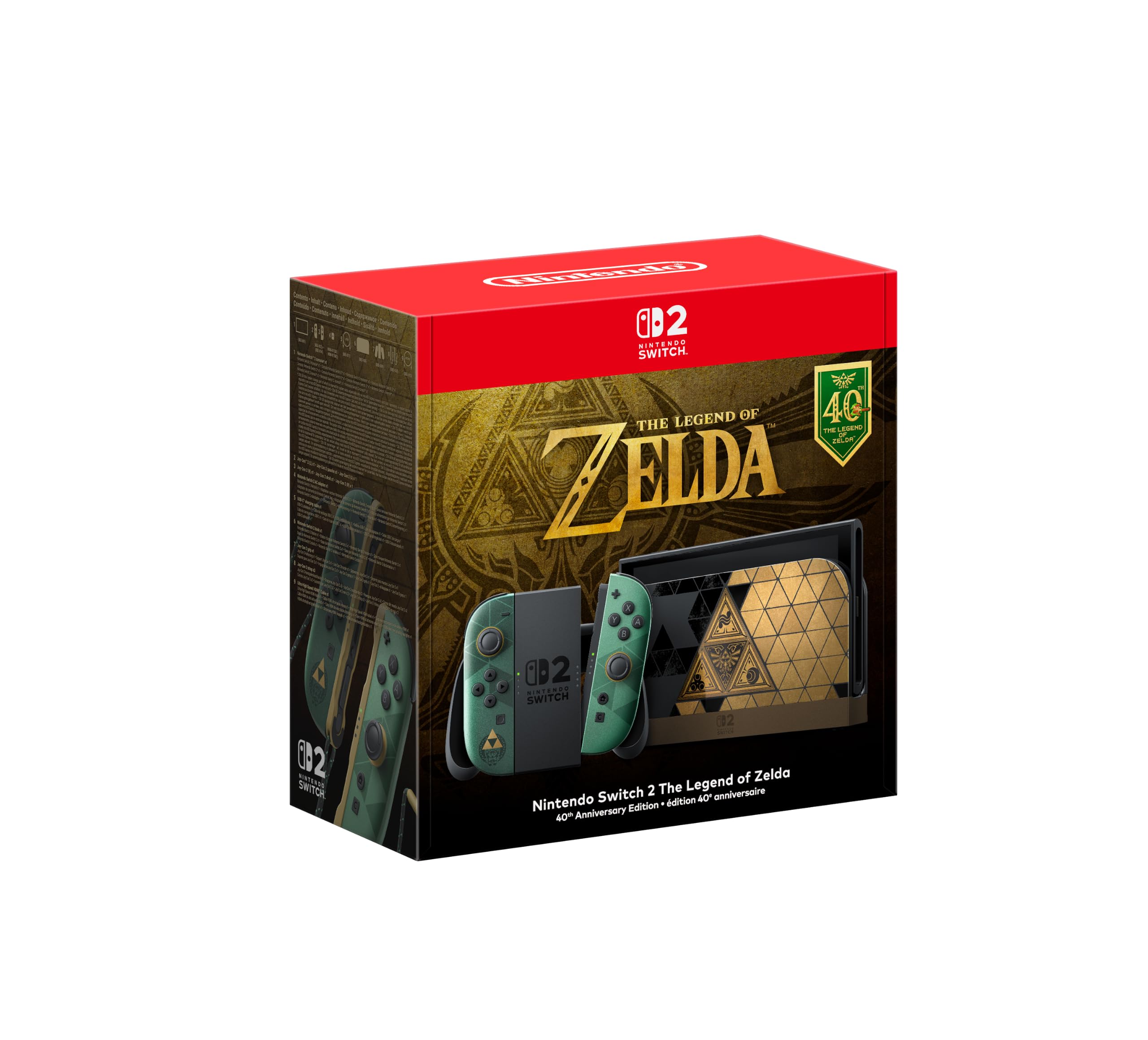 Nintendo Switch 2 The Legend of Zelda 40th Anniversary Edition Console