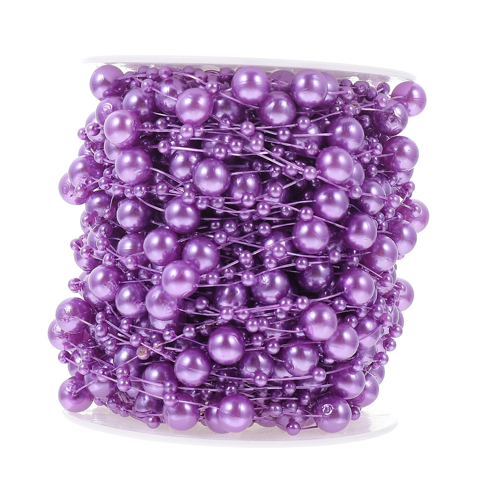 Guirlande Perles Cristal 30m Violet - Décoration Murale Fête Mariage