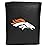 Siskiyou Sports NFL Denver Broncos Tri-fold Wallet Large Logo, Black