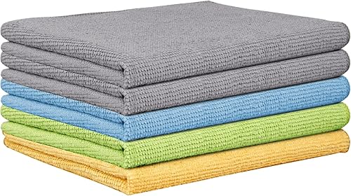 AIDEA Paquete de 5 paños de limpieza de microfibra