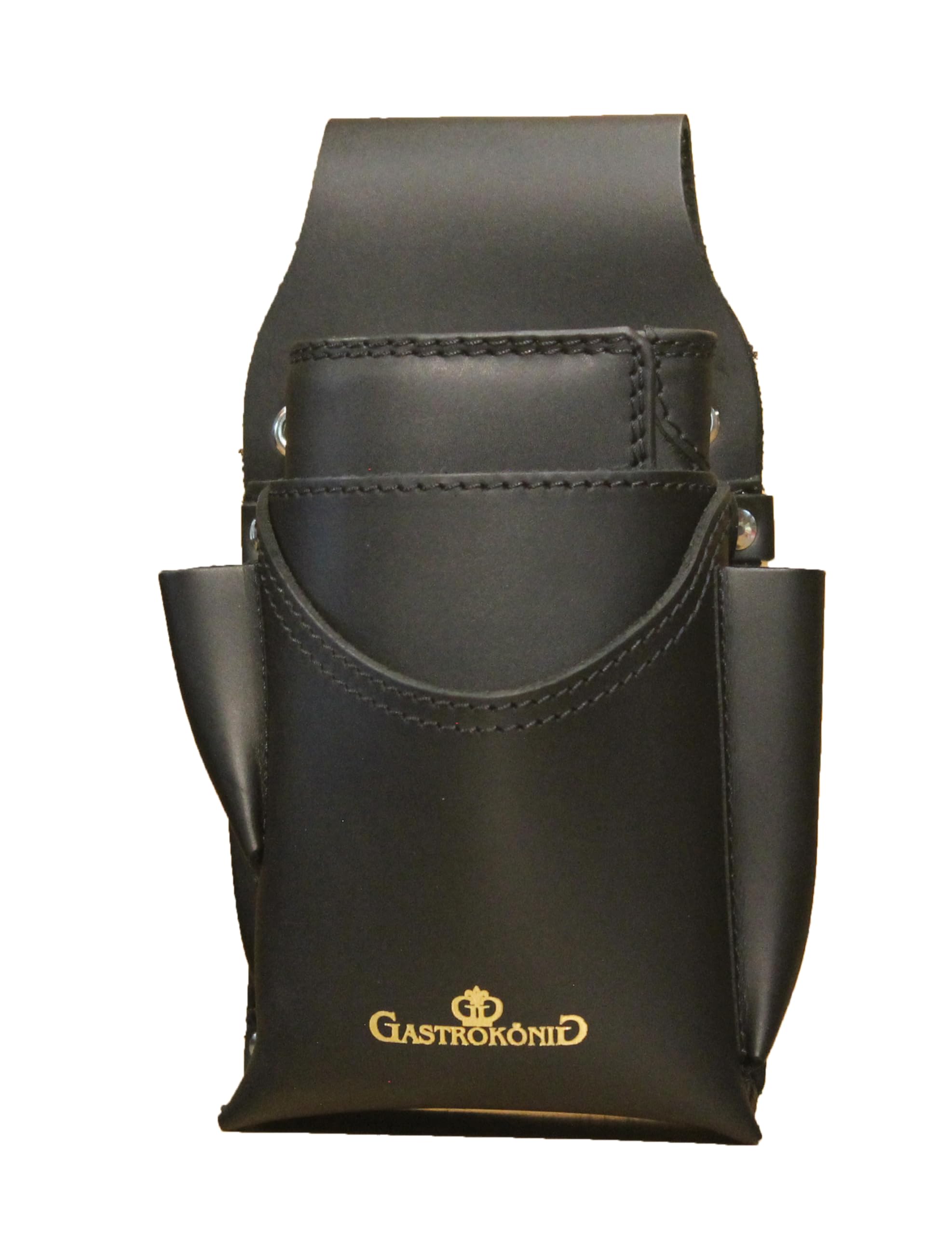 Kellnertaschen-Set, das Original, Garantie lebenslang, Kellnergeldtasche, Kellner-Portemonnaie, Kellnerbörse aus Leder, für Männer und Frauen (Schwarz)