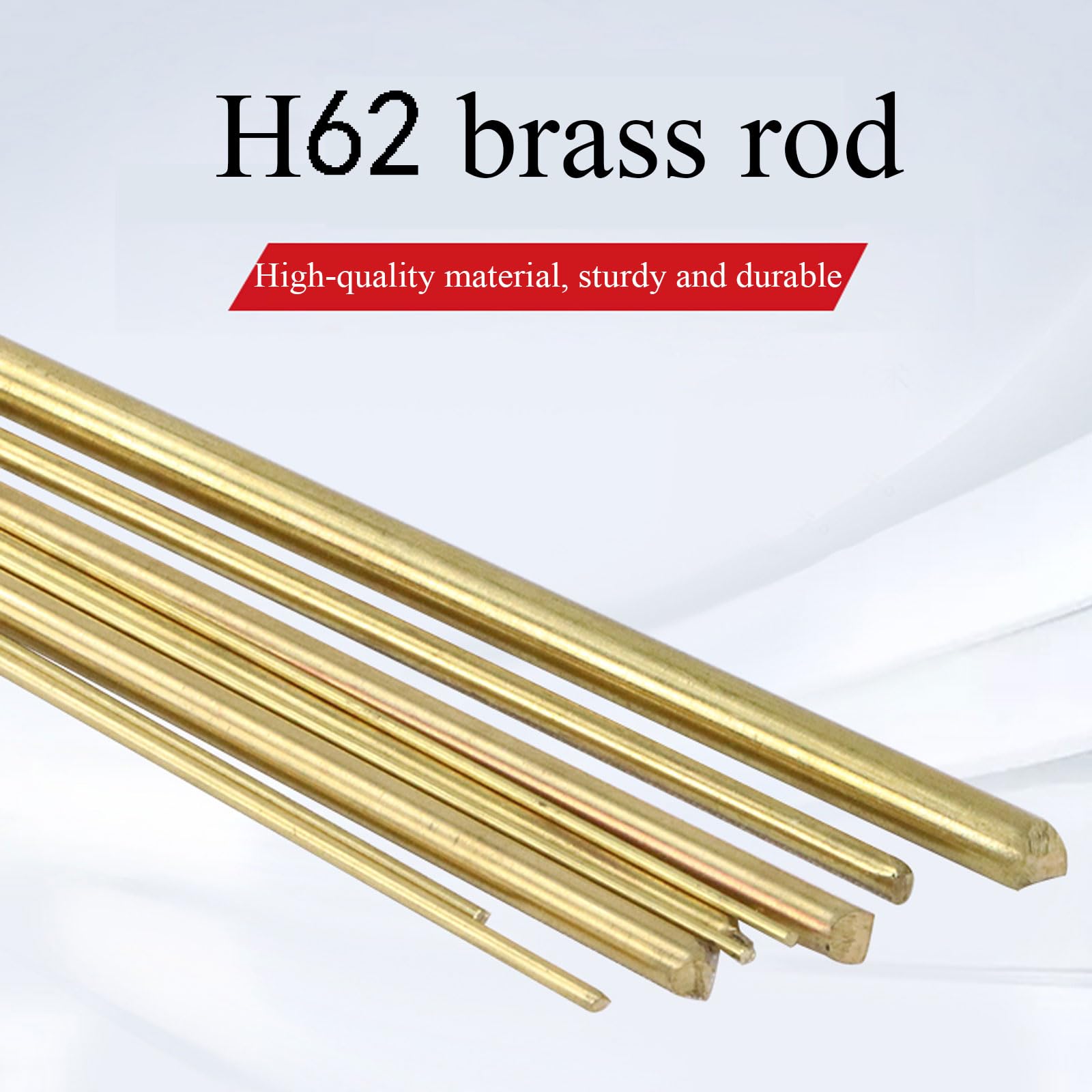 Leluo Barre Ronde En Laiton Massif, Longueur De Tige De 10 Mm à 500 Mm