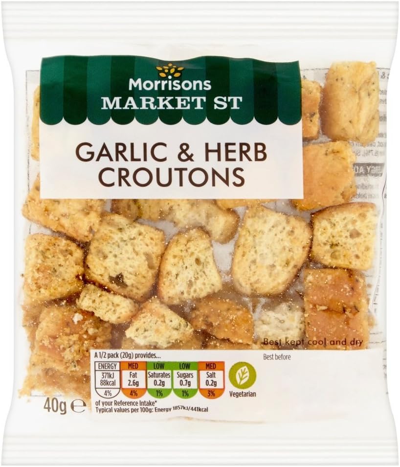 Morrisons Garlic And Herb Croutons, 40g Amazon.co.uk Grocery
