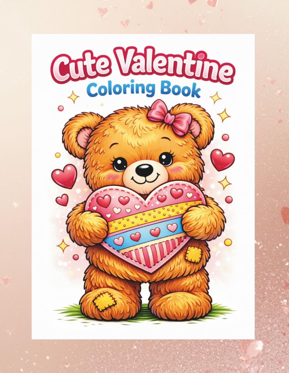 Cute Valentine Coloring Book: Kawaii Valentine's Day Coloring Book for Kids and Teens Ages 8-16 – Sweet Animals, Hearts, and Relaxing Aesthetic Designs