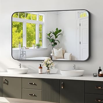 Koonmi Bathroom Wall Mirror,30x50 Inch Large Vanity Mirror for Over Sink